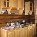 Cuisine d'une photo de panneau de meubles