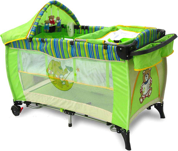 เตียง Manege Baba Prestige Delouh 2 ระดับ + เก้าอี้โยก + เพลง