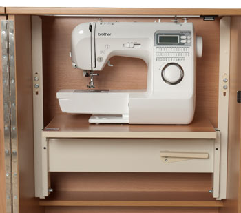 Compartiment de la machine à coudre