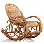 Fauteuil à bascule en osier