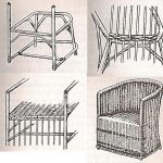 Mobilier de jardin en osier