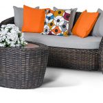 Mobilier de jardin en osier à donner