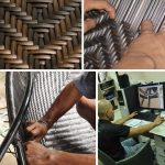 Tissage de meubles en rotin artificiel avec vos propres mains photo