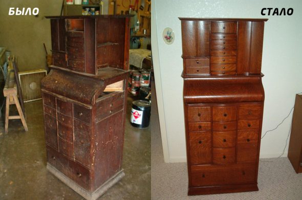 Il restauro dei mobili è stato ed è diventato
