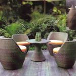 Mobilier de jardin en rotin artificiel