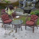 Meubles de jardin en rotin