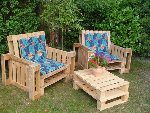 Mobilier de jardin fait maison