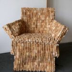 Chaise en liège faite