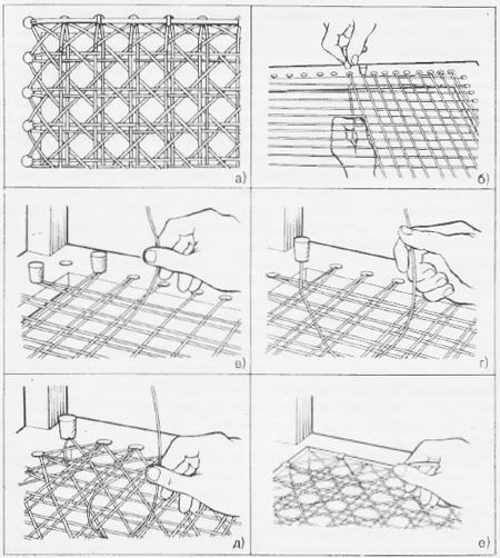 Tissage de rotin à faire soi-même