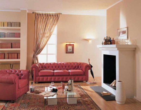 Canapé triple à l'intérieur