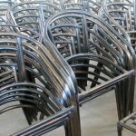 Cadre en aluminium de meubles en rotin