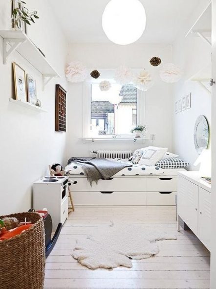 Mobilier de chambre adolescente blanche
