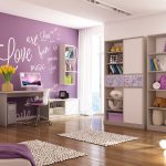 Habitación infantil jardín lila
