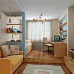 Chambre d'enfants combinée avec salon