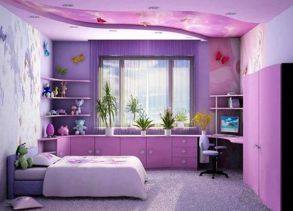 Mobiliário infantil para a menina adolescente