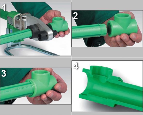Étapes de soudage de tubes en polypropylène