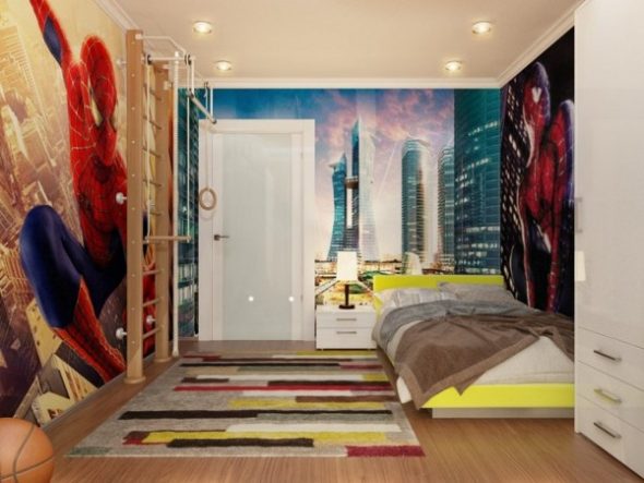 De la place pour un adolescent avec votre héros préféré Spiderman