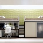 Mobilier compact et bien conçu pour 1 chambre