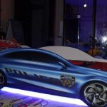Voiture de police rétroéclairée