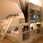Lit mezzanine en bois pour enfants