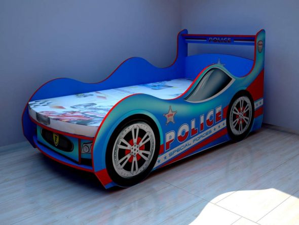 Lit de voiture de police