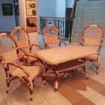 ensemble de meubles en osier