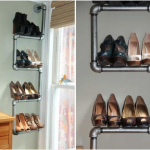 Étagère à chaussures de tuyaux