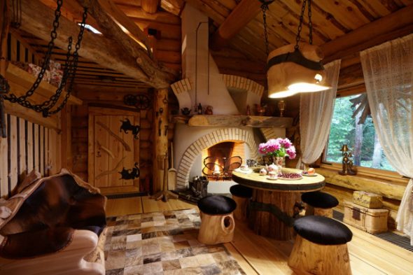 Chasse maison en bois