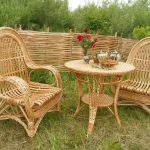 meubles de jardin en osier faites-le vous-même