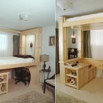 Un lit mezzanine surélevé pour une petite pièce
