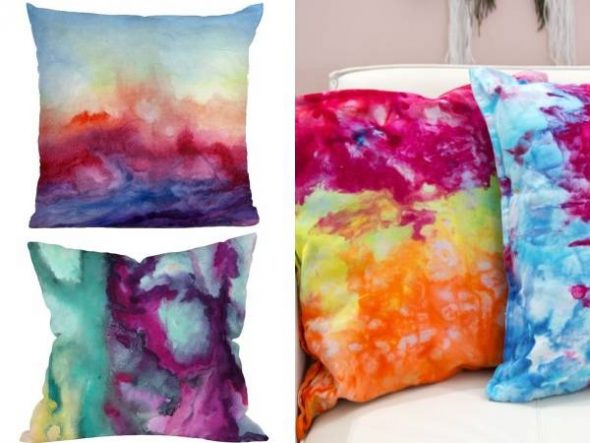 Des coussins de peinture faites-le vous-même