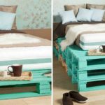 Exemples de lits de palettes de différentes hauteurs