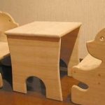 Meubles de jardin pour enfants en bois massif