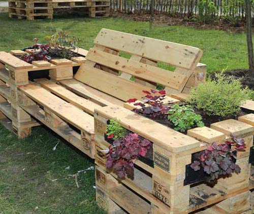 meubles de jardin de palettes faites-le vous-même