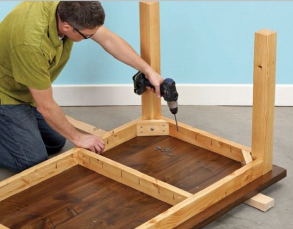 Construire une table à manger