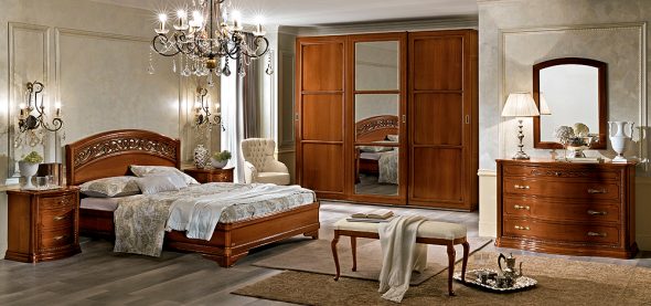 Chambre en chêne massif