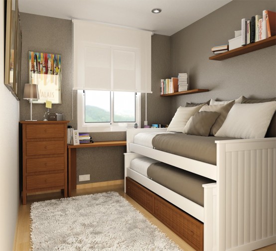 Lit escamotable pour une petite chambre
