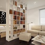 Zone de bibliothèque pour la chambre à coucher du salon