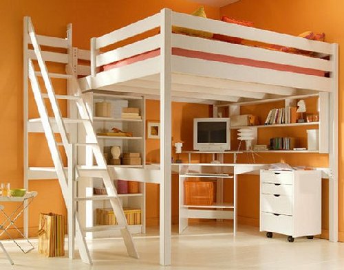 Lit double mezzanine pour adultes