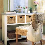 table de maquillage avec tiroirs