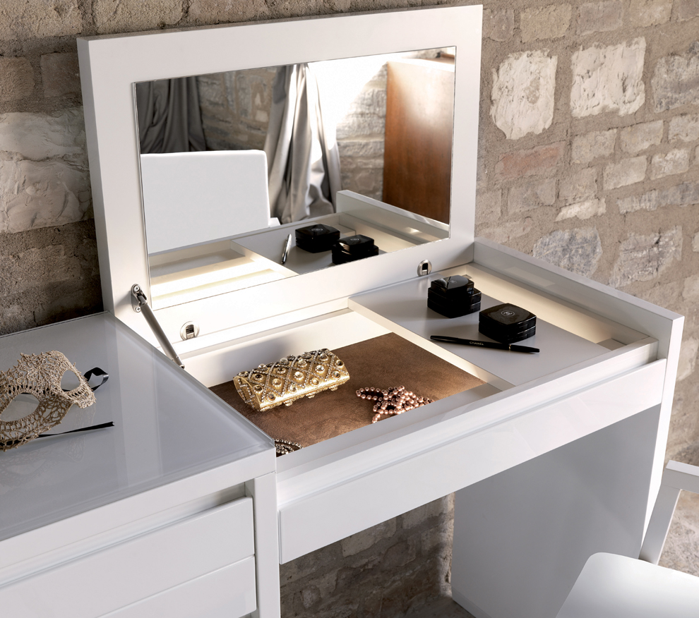 coiffeuse miroir pliant