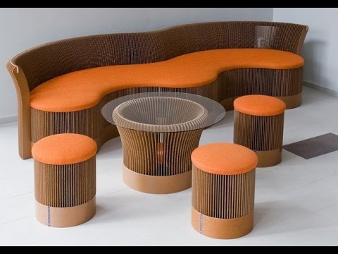 Mobilier en carton à faible coût