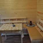 Coin en bois avec tapis de sol souples