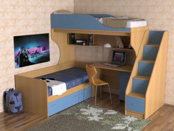 Lits superposés pour enfants
