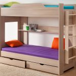 Lits superposés pour enfants avec tiroirs
