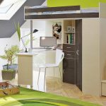Grenier pour enfants avec lit mezzanine