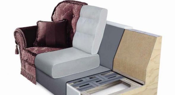 Sofa met vulling