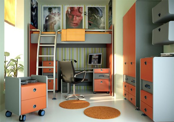 Concevez une chambre d'ado inhabituelle