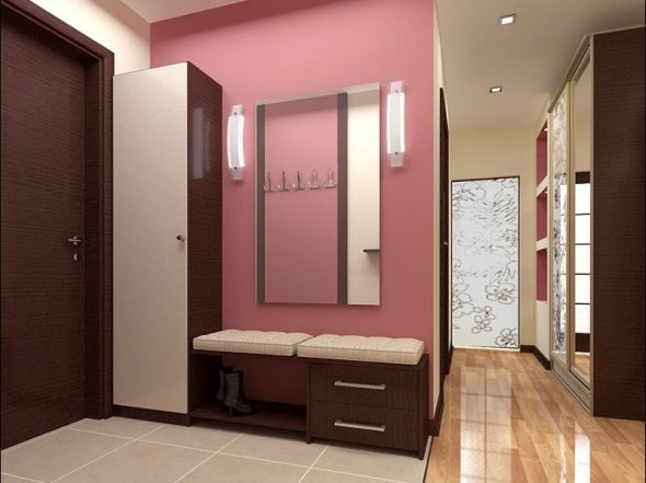 Couloir design dans l'appartement