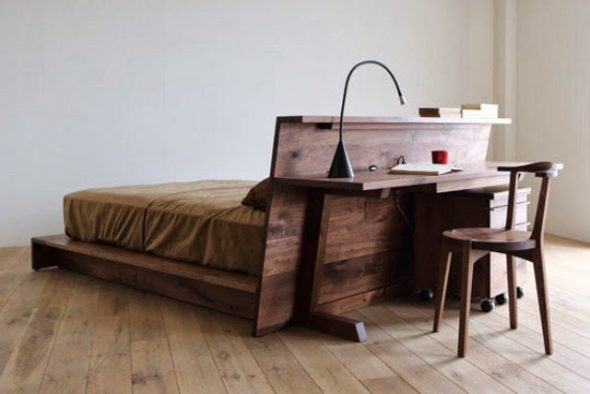 Mobilier design en noyer américain